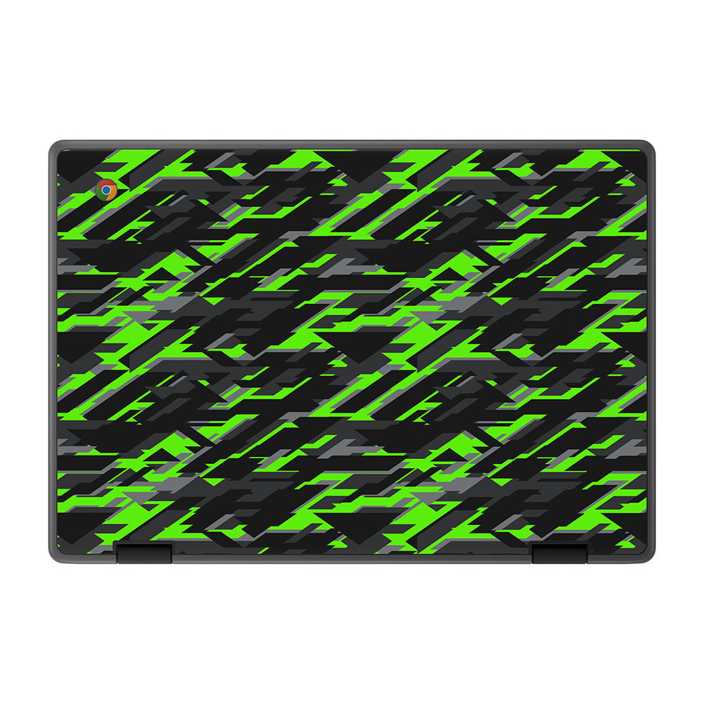 Green Geometric Camo ASUS Chromebook Flip CR1