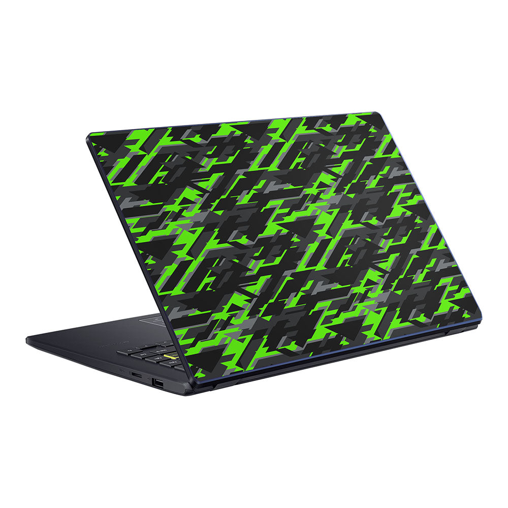 Green Geometric Camo ASUS E410 Skin