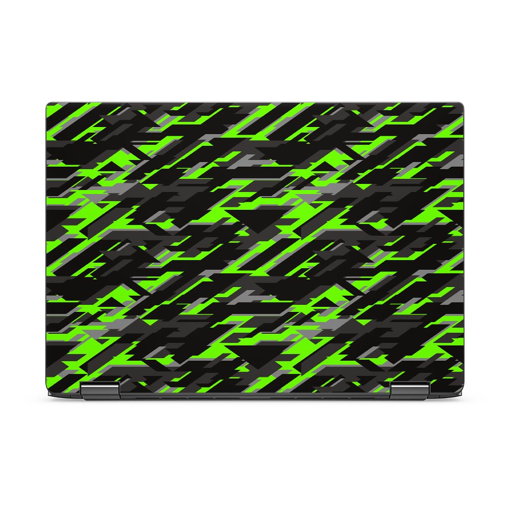 Green Geometric Camo Dell Latitude 7440 Skin