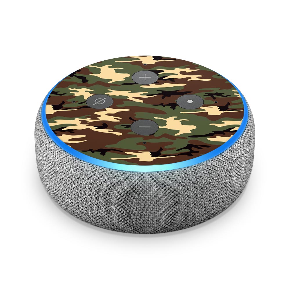 Army Camo Amazon Echo Dot 3 Skin
