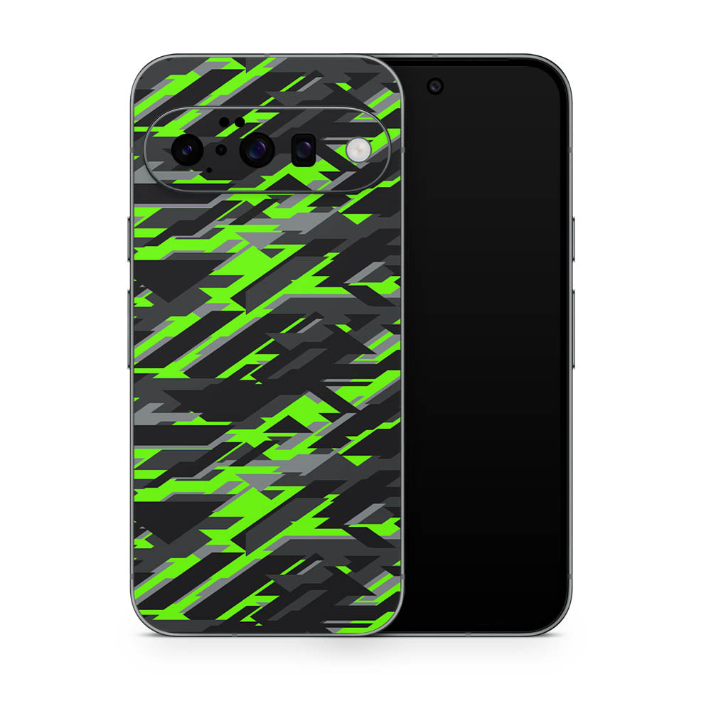 Green Geometric Camo Google Pixel 10 Skin