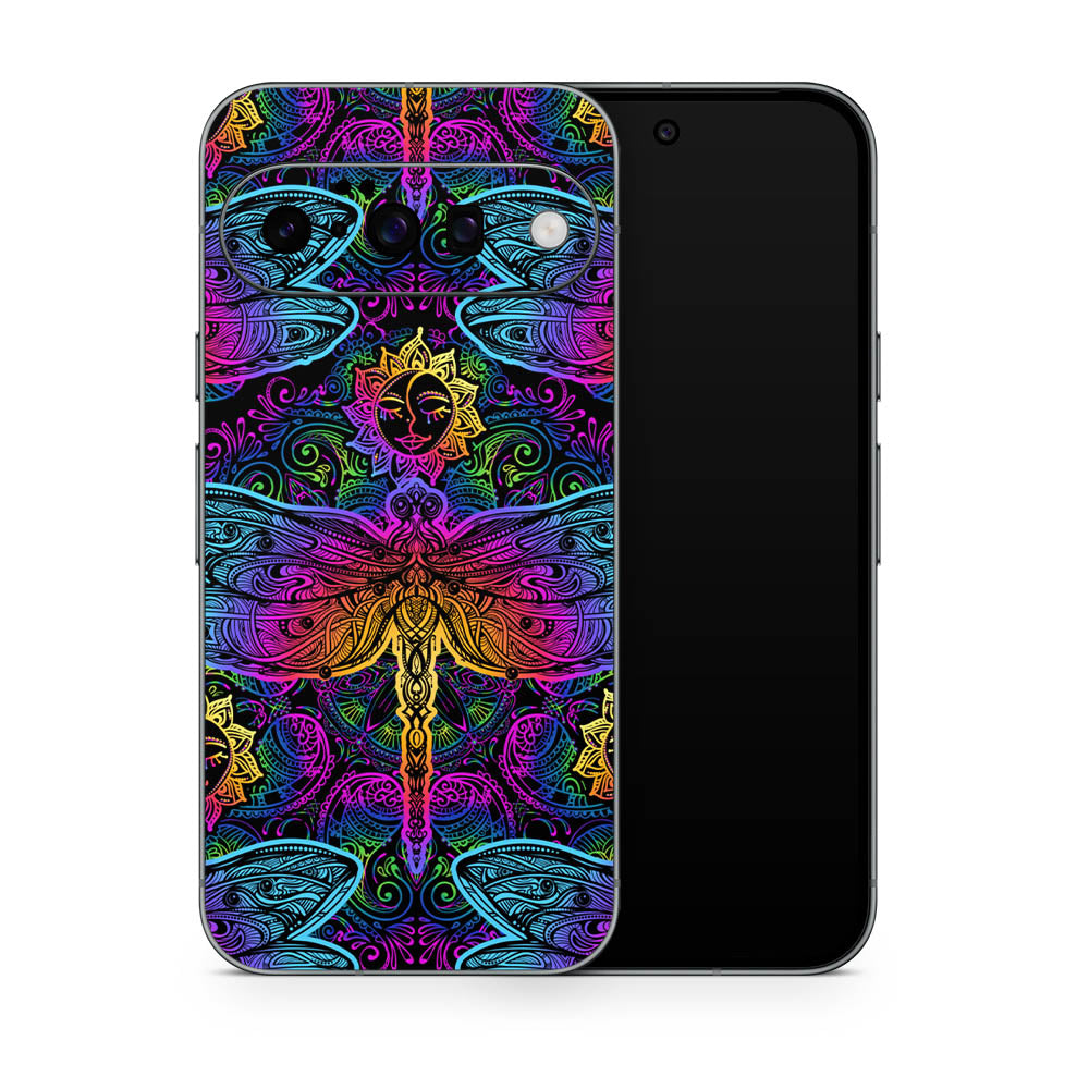 Neon Dragonfly Google Pixel 10 Skin