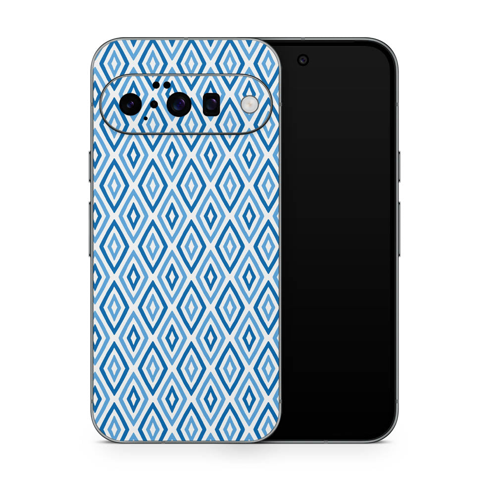 Geo Rhombus Blue Google Pixel 10 Skin