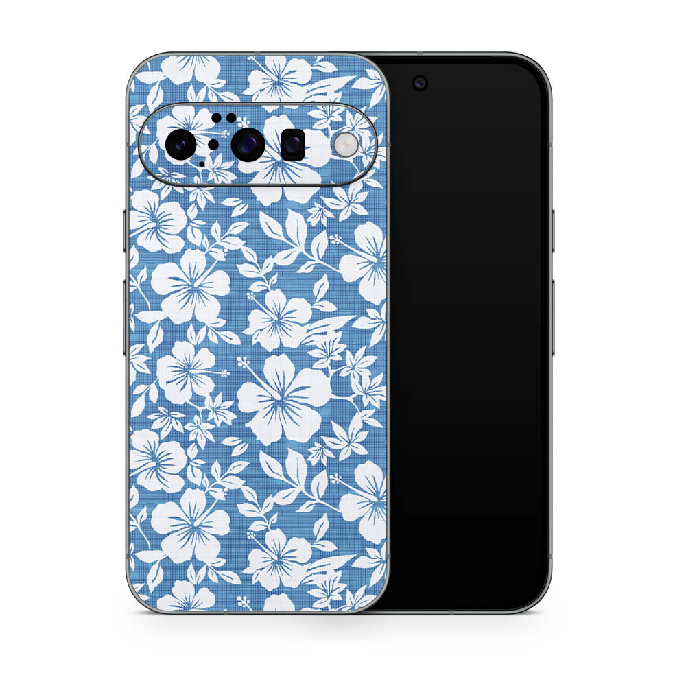 Hibiscus Blue Google Pixel 10 Skin