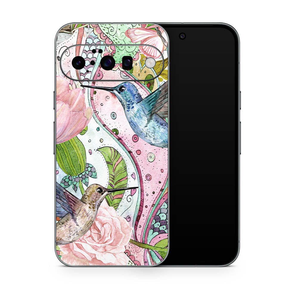 Hummingbird Floral Google Pixel 10 Skin
