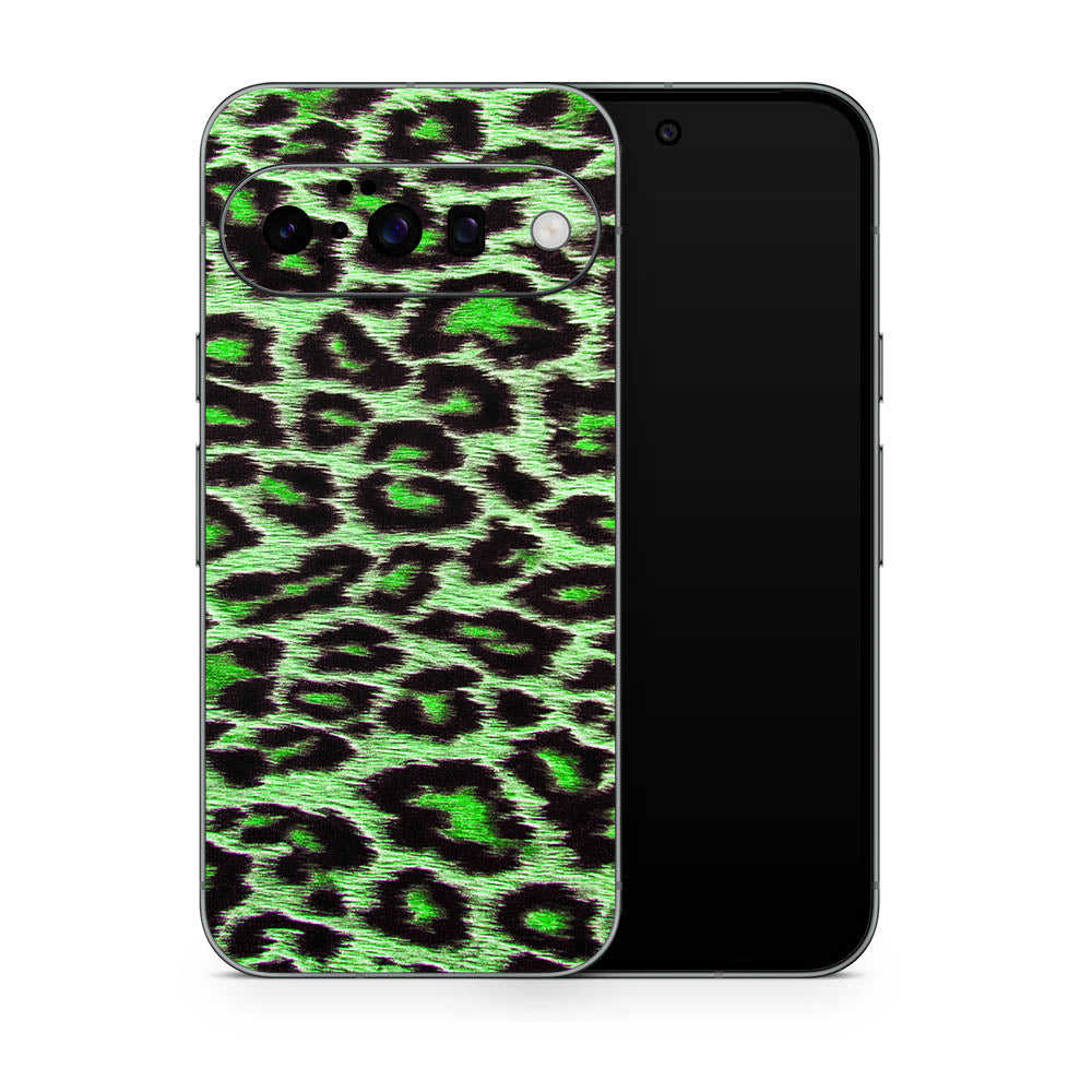 Green Leopard Print Google Pixel 10 Skin