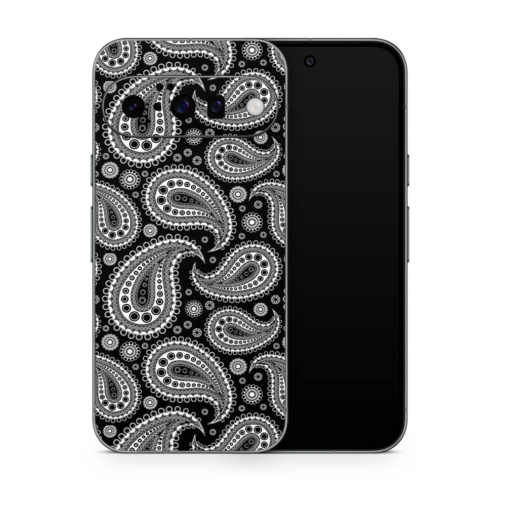 Black Paisley Google Pixel 10 Skin