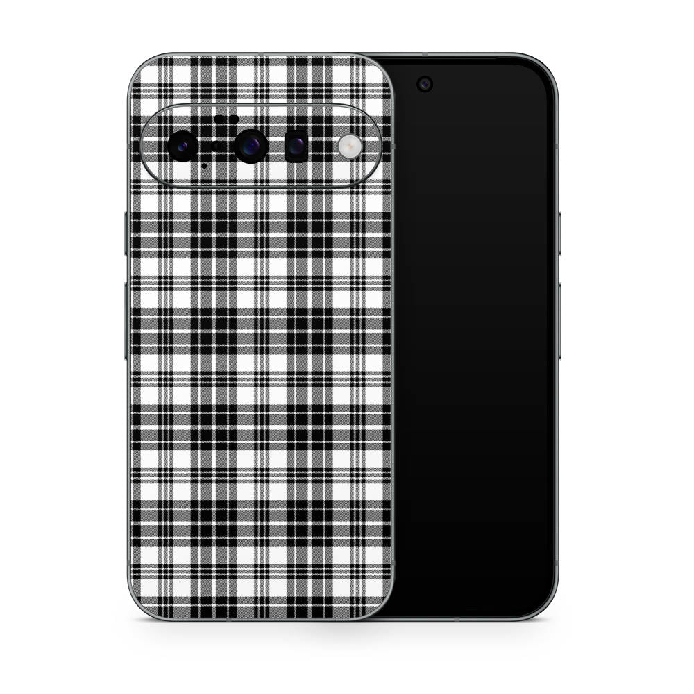 Black Plaid Google Pixel 10 Skin
