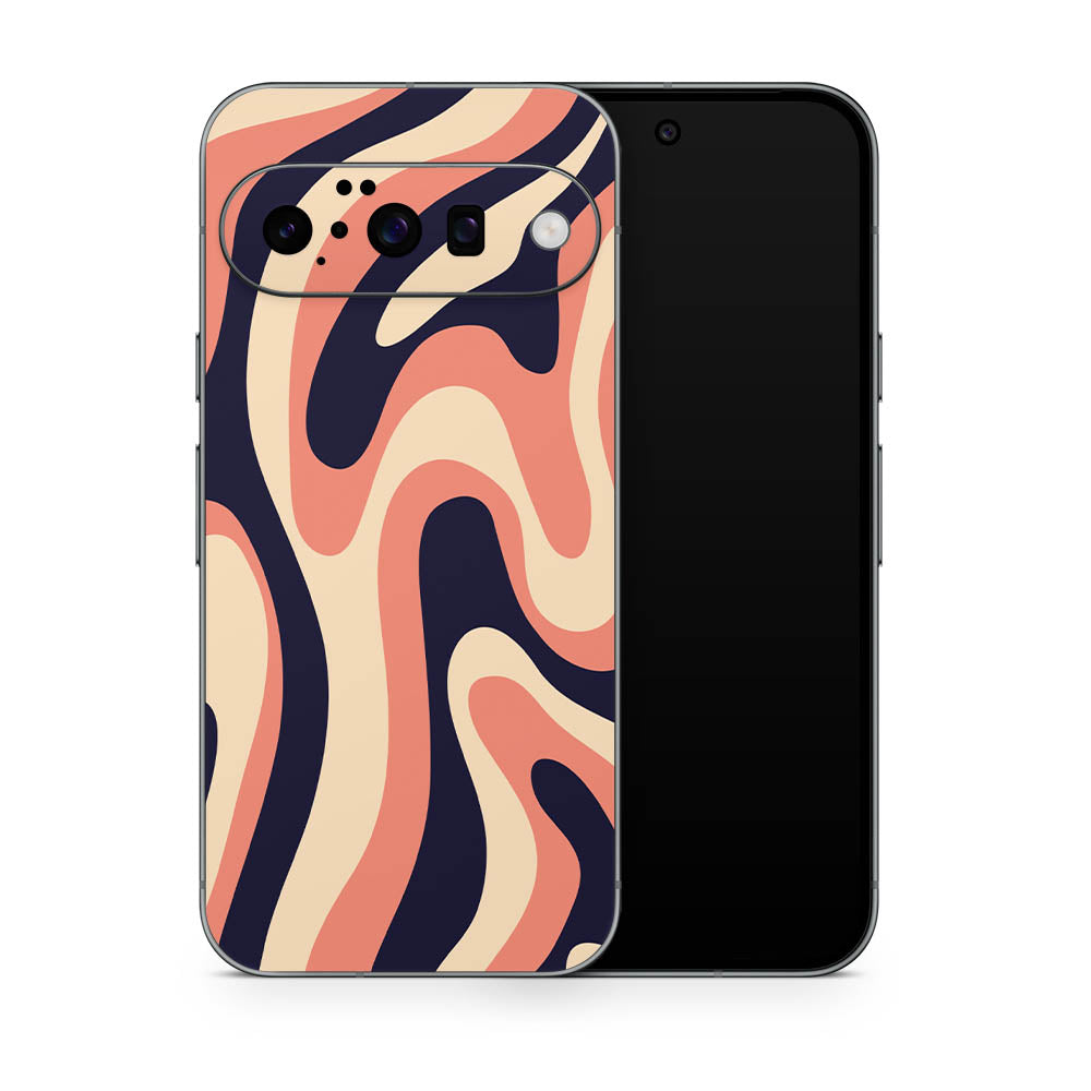 Bold Retro Swirl Google Pixel 10 Skin