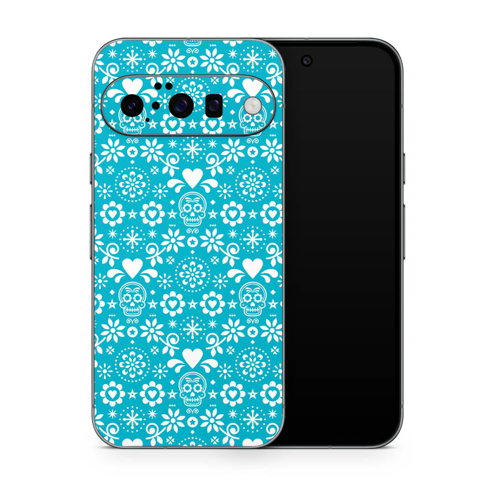 Sugar Skull Floral Google Pixel 10 Skin