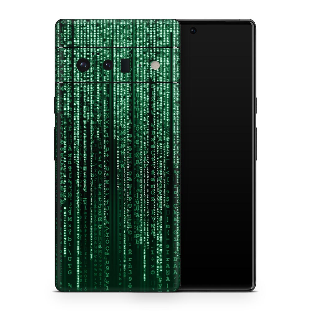 Matrix Code Google Pixel 6 Skin