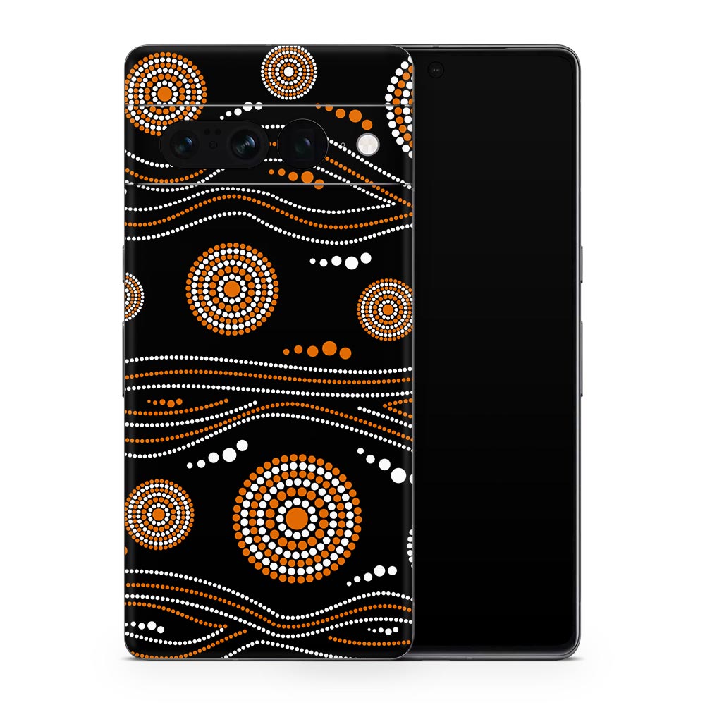 Earthy Circles Google Pixel 7 Skin