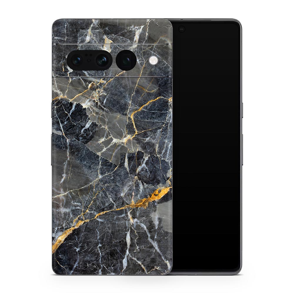 Slate Gold Marble Google Pixel 7 Skin