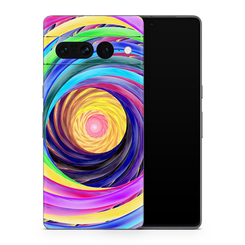 Rainbow Vortex Google Pixel 7 Skin