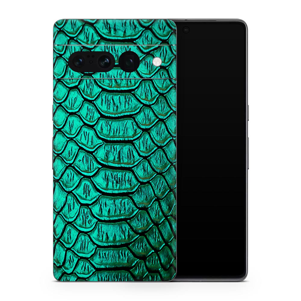 Jungle Green Snakeskin Google Pixel 7 Skin