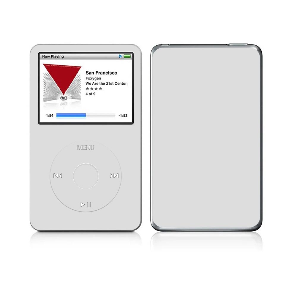 Grey Apple iPod Classic Skin