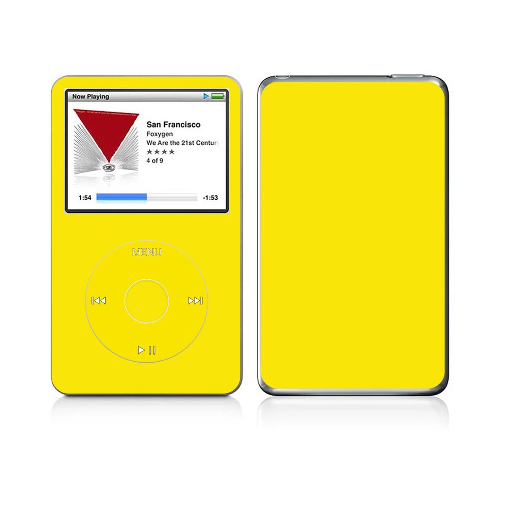 Apple iPod Classic - Yellow | SkinWraps Australia