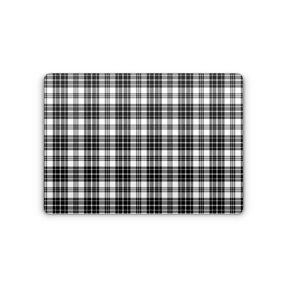 Black Plaid MacBook Neo 13 Skin