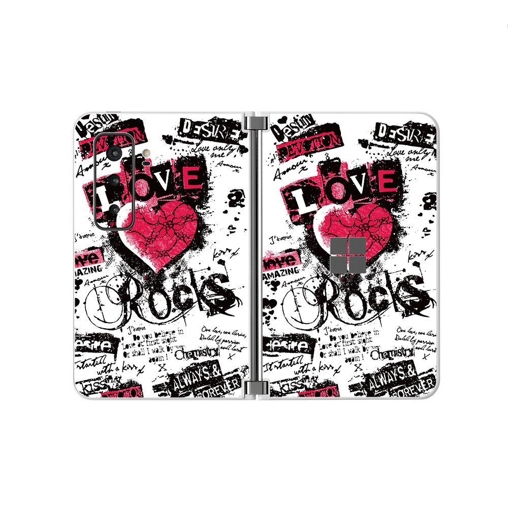 Love Rocks Microsoft Surface Duo 2 Skins
