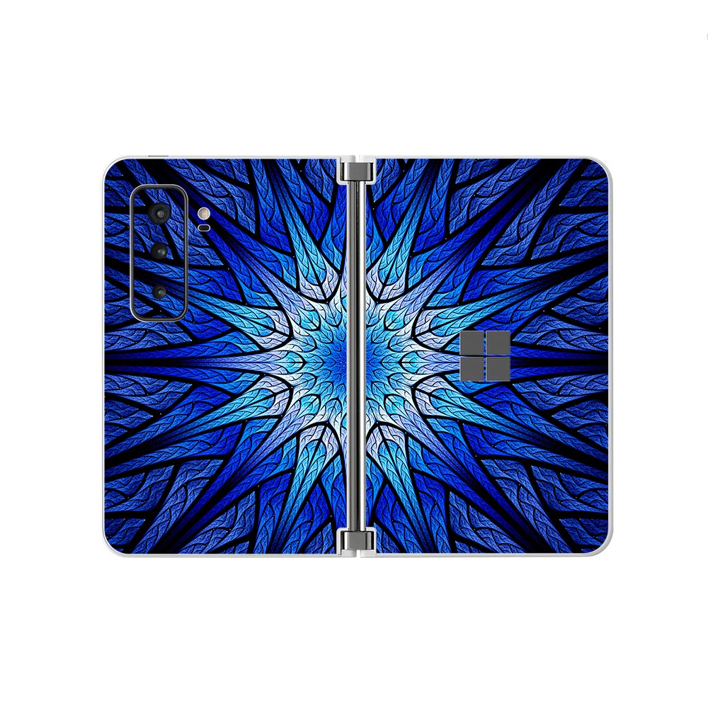 Blue Star Mandala Microsoft Surface Duo 2 Skins