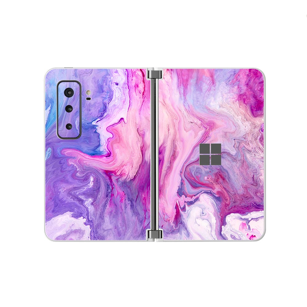 Purple Marble Swirl Microsoft Surface Duo 2 Skins