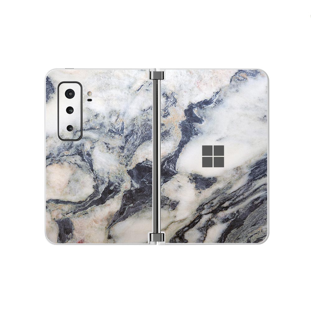 Slate Grey Marble Microsoft Surface Duo 2 Skins