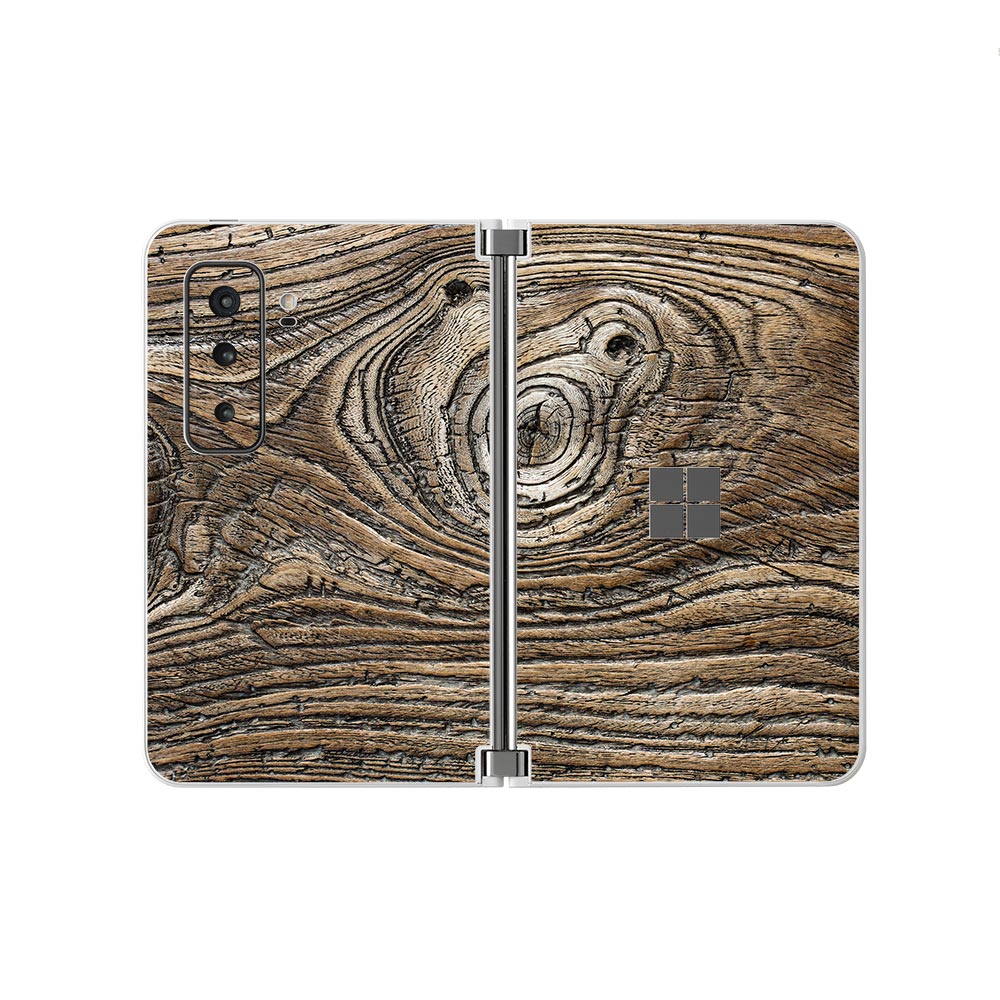 Vintage Knotted Wood Microsoft Surface Duo 2 Skins