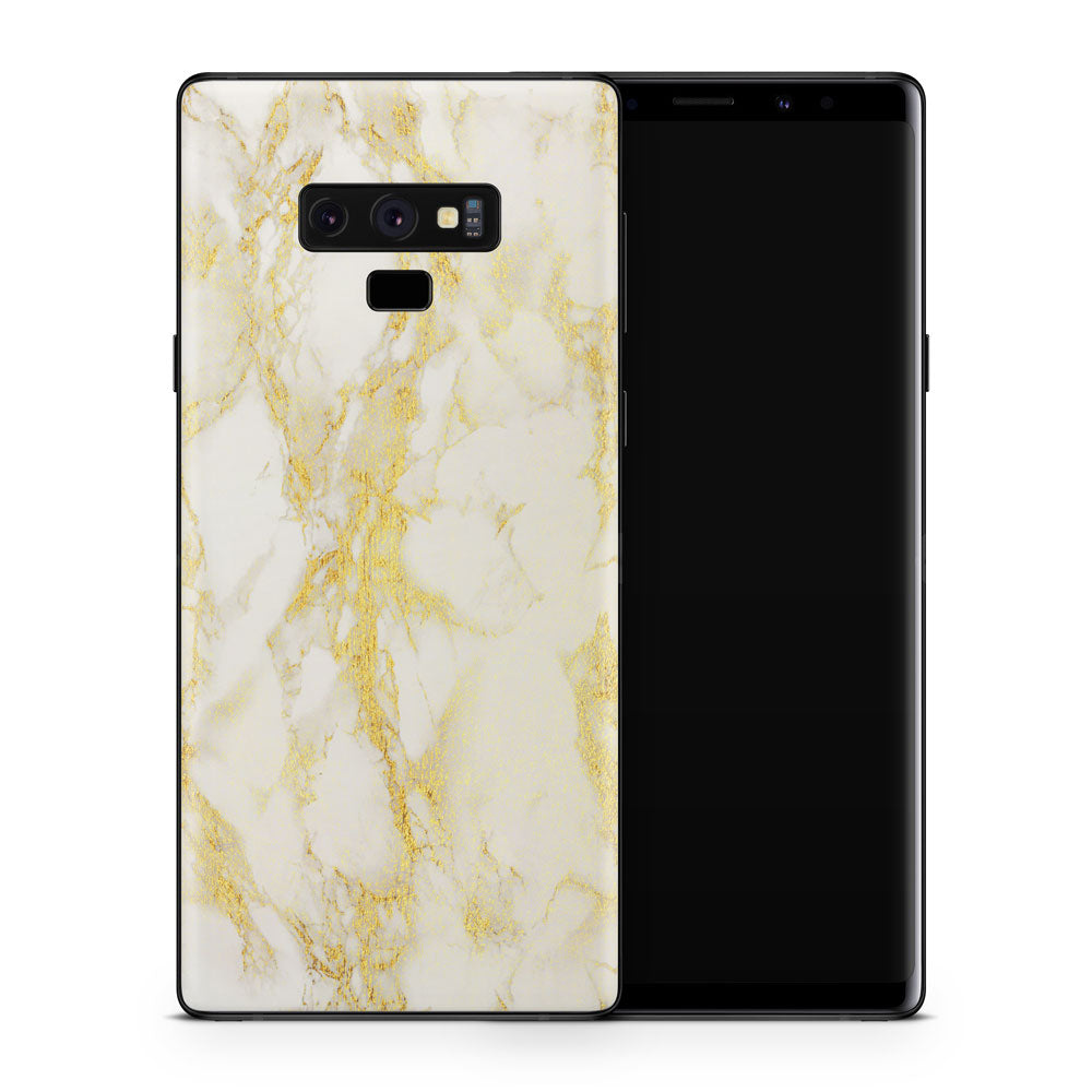 Gold Marble Galaxy Note 9 Skin