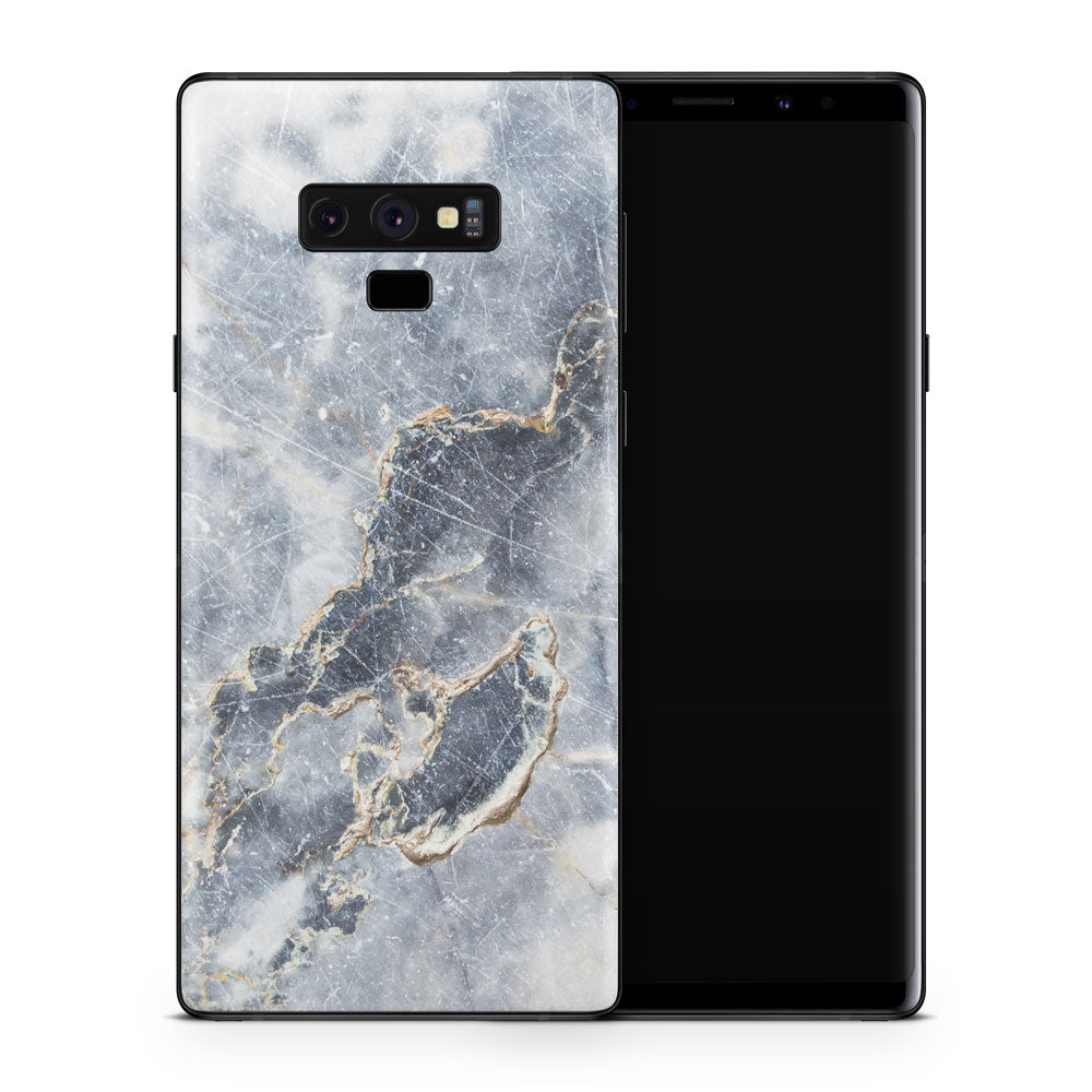 Grey Gold Marble Galaxy Note 9 Skin