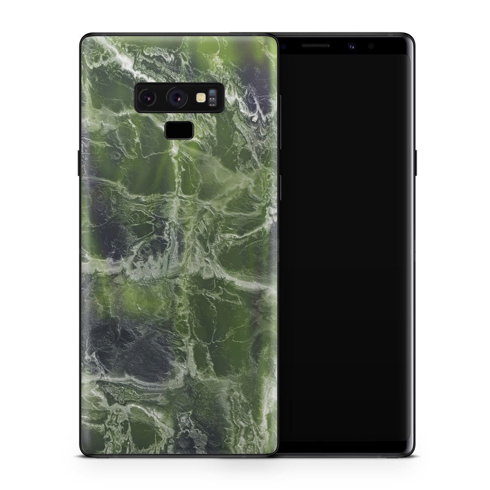 Green Ocean Marble Galaxy Note 9 Skin