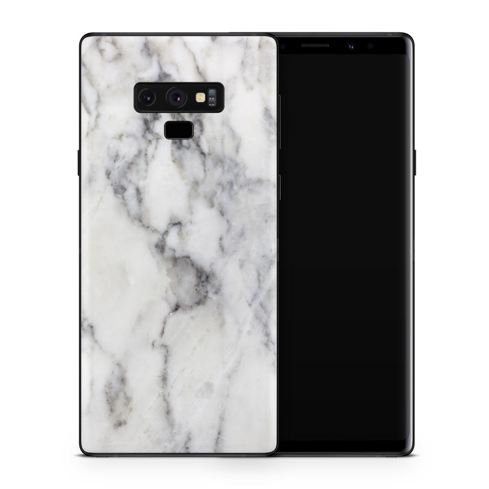 Classic White Marble Galaxy Note 9 Skin