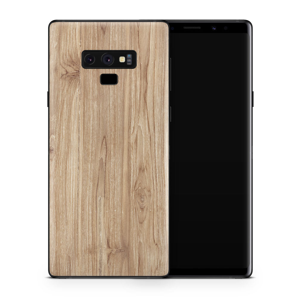 Beech Wood Galaxy Note 9 Skin