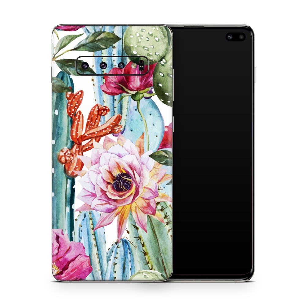 Cactus Flower Galaxy S10 Skin