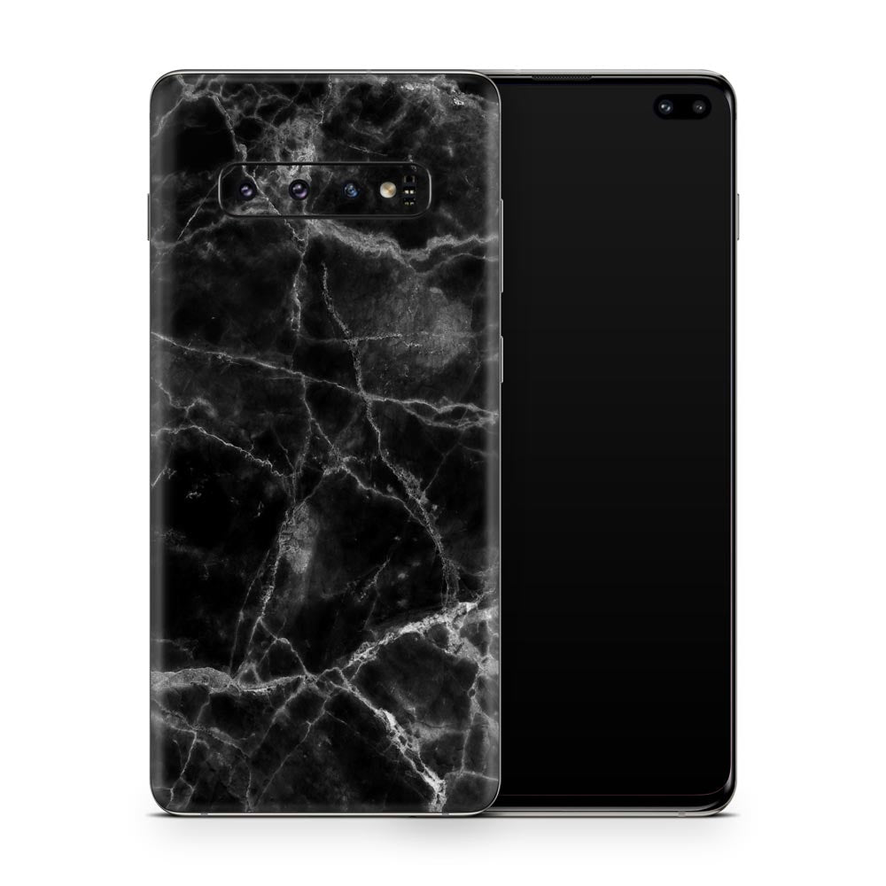 Black Marble Galaxy S10 Skin