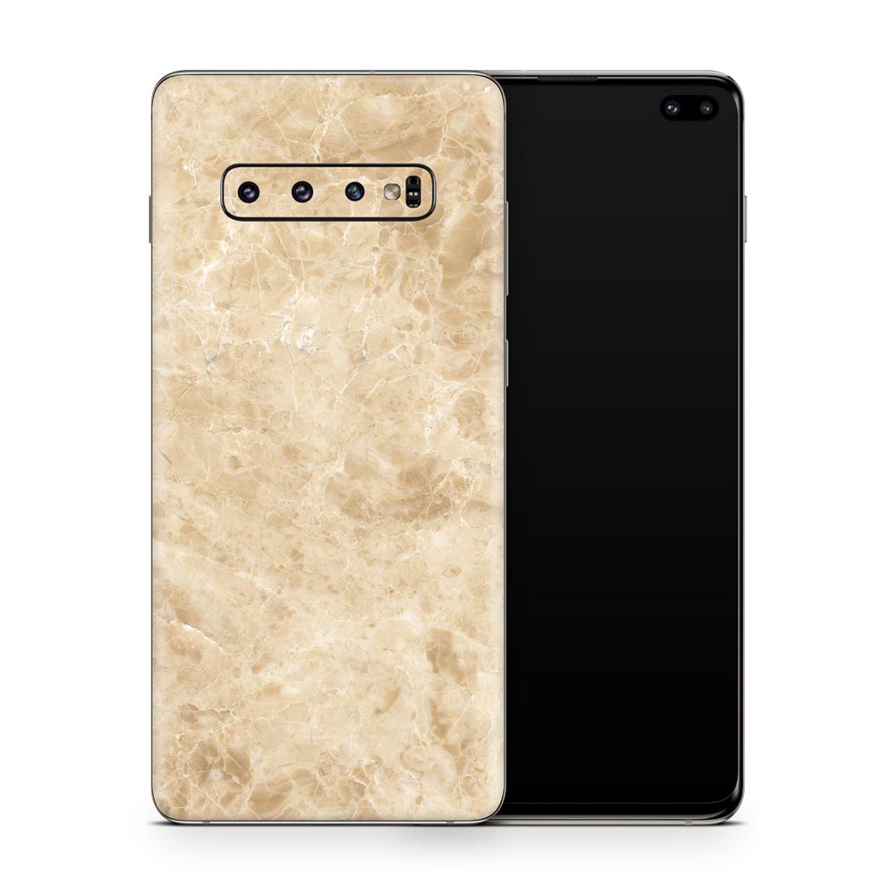 Creme Emperador Marble Galaxy S10 Skin