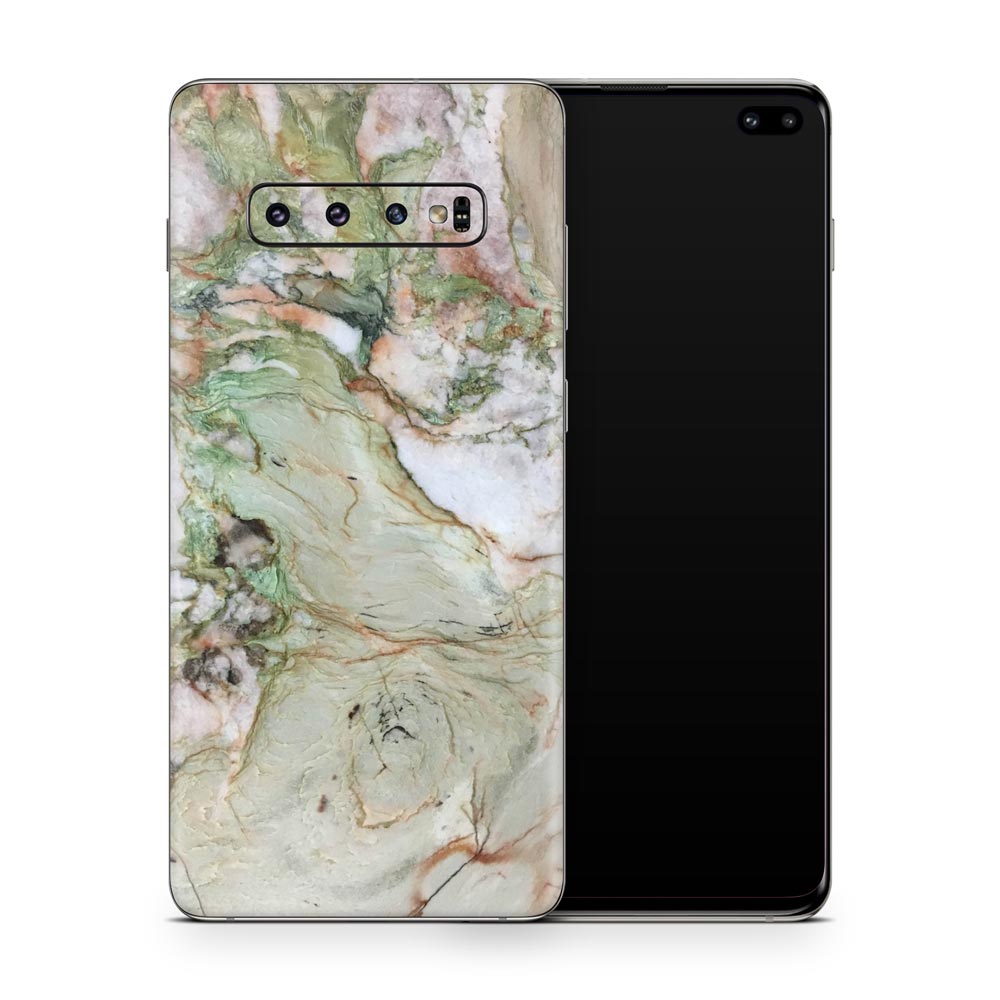 Jade Marble Galaxy S10 Skin