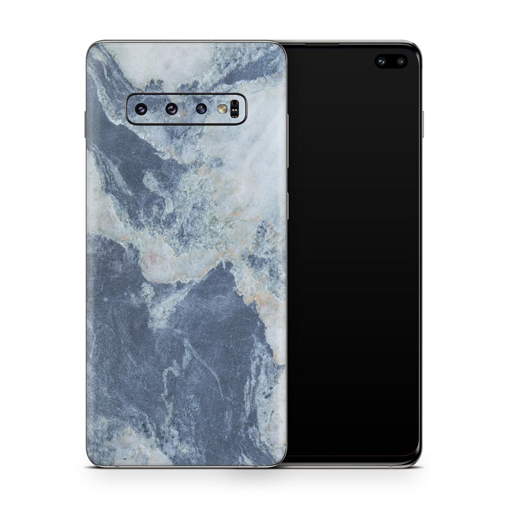 Slate Blue Marble Galaxy S10 Skin