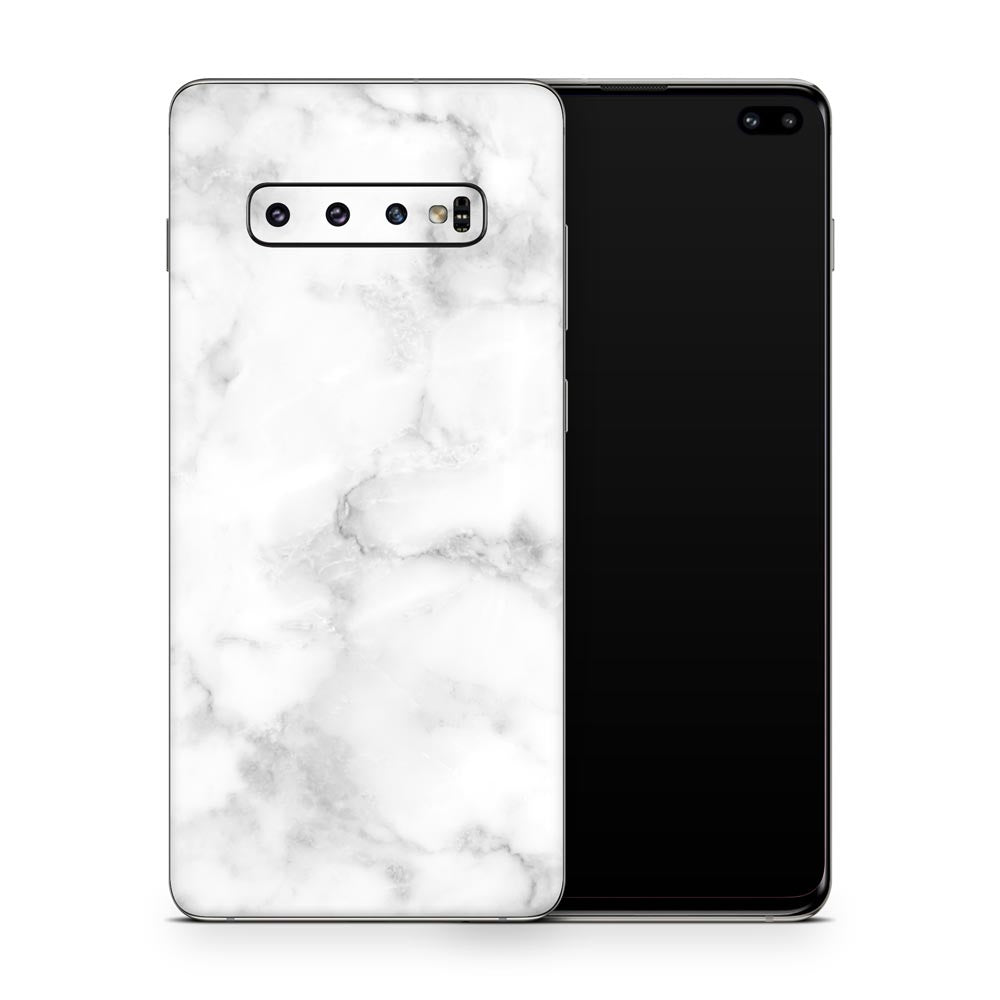 White Marble IV Galaxy S10 Skin