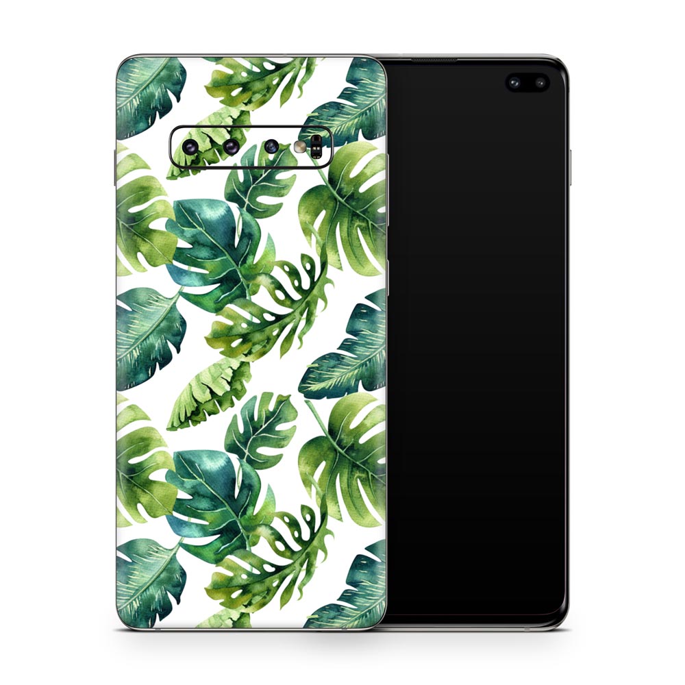 Palm Leaves Galaxy S10 Skin