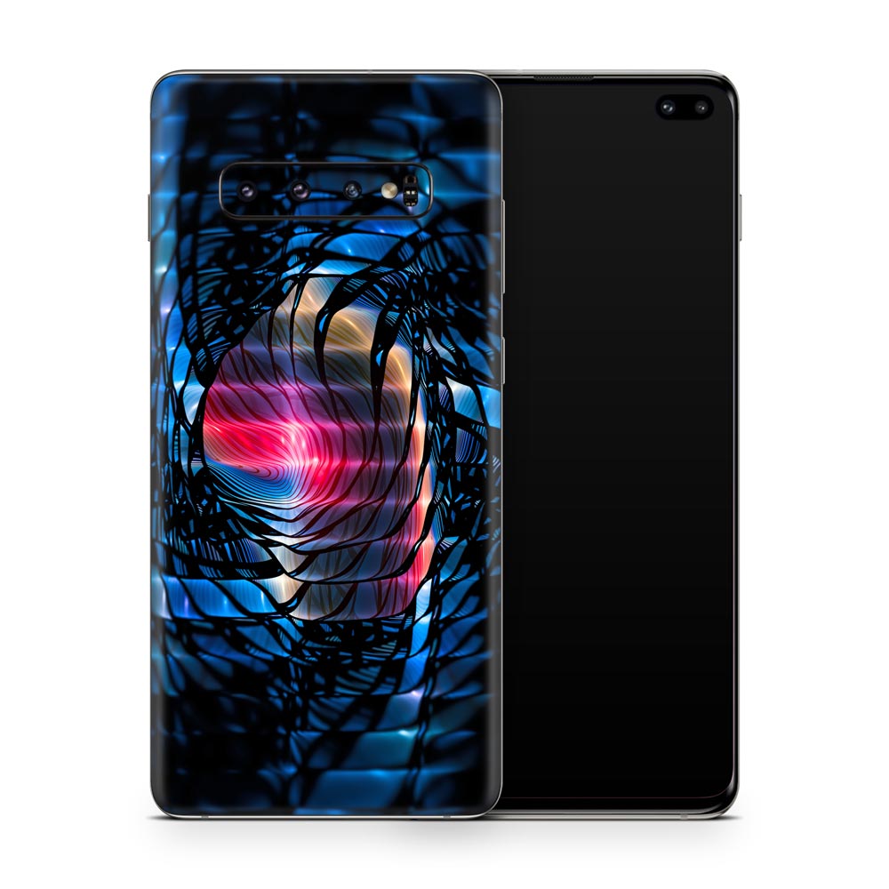 Stained Glass Spin Galaxy S10 Skin
