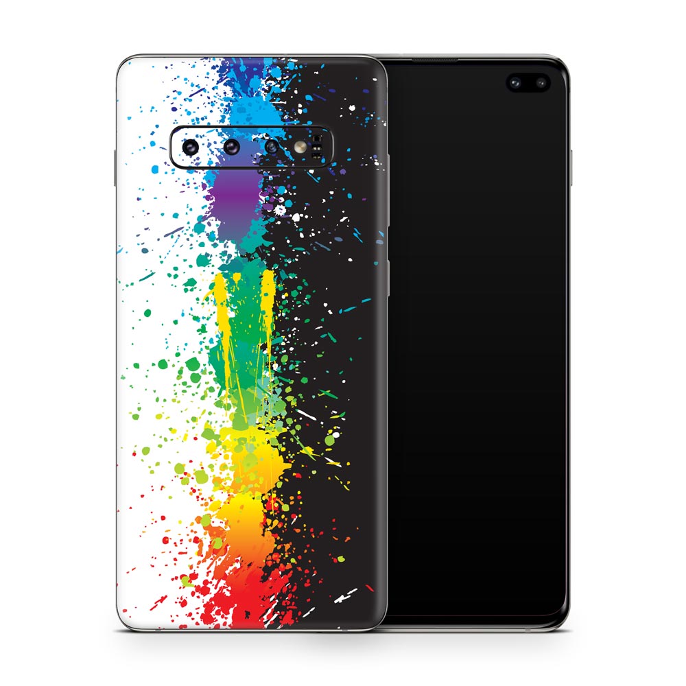 Rainbow Splash Galaxy S10 Skin