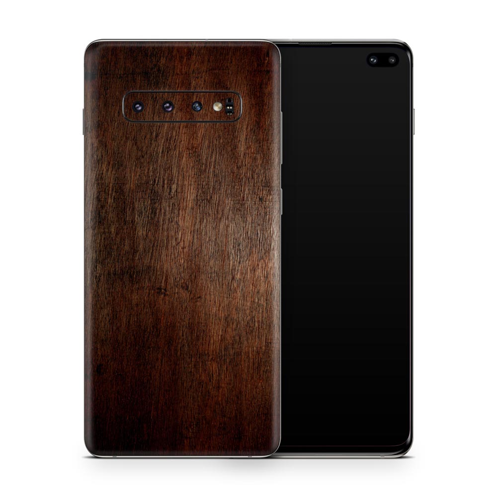Brown Timber Galaxy S10 Skin