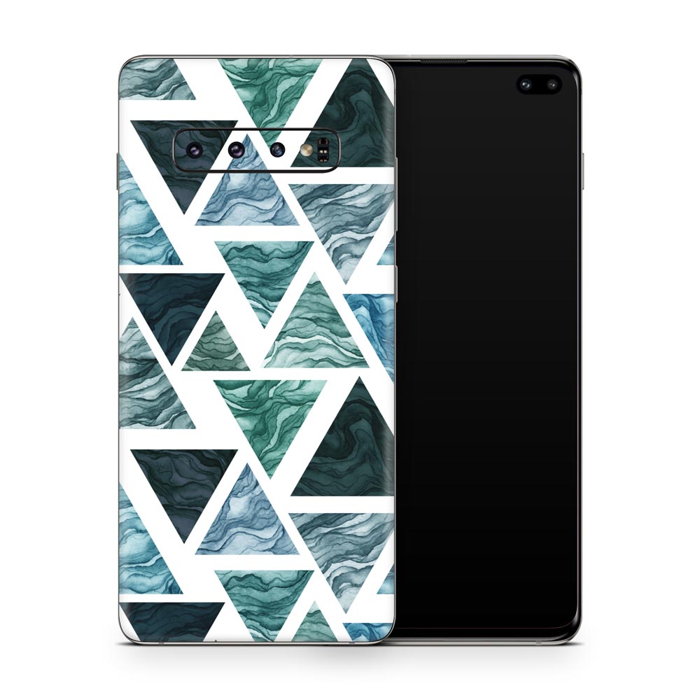 Watercolour Tri-Wave Galaxy S10 Skin