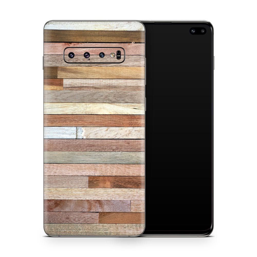 Eclectic Wood Galaxy S10 Skin