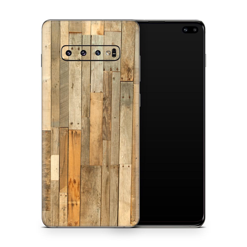 Reclaimed Wood Galaxy S10 Skin