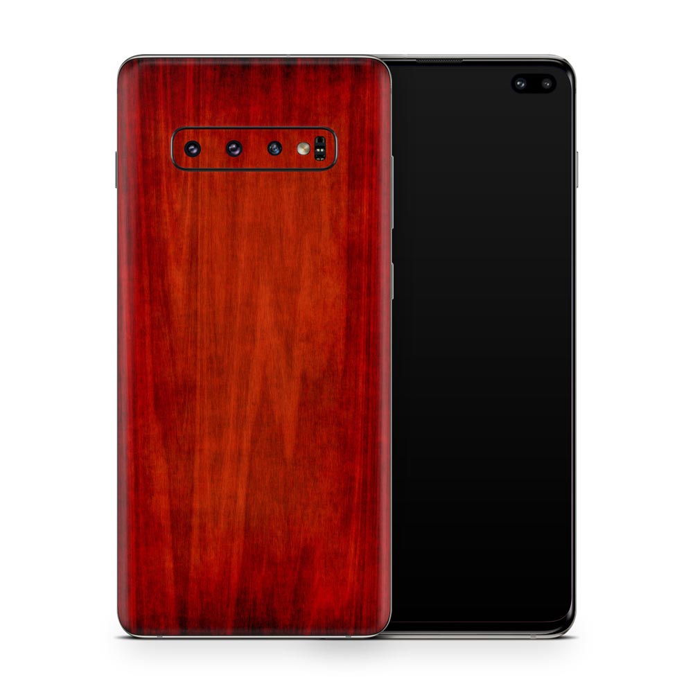 Red Wood Galaxy S10 Skin