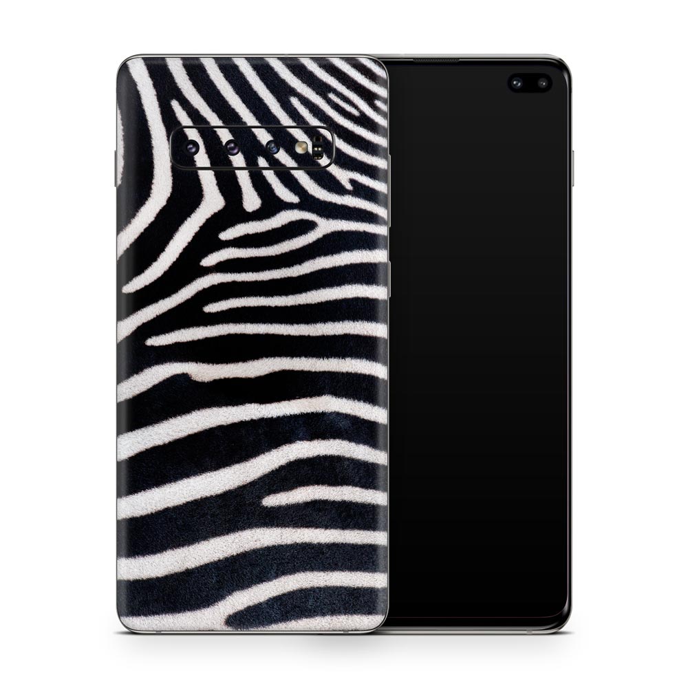 Zebra Print Galaxy S10 Skin