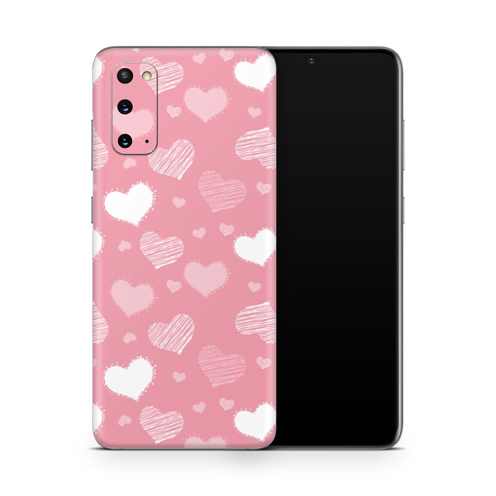 Pink Love Galaxy S20 Skin