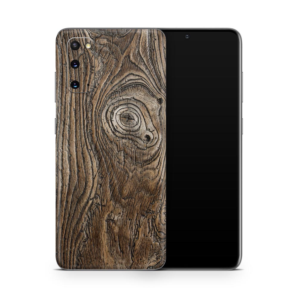 Vintage Knotted Wood Galaxy S20 Skin