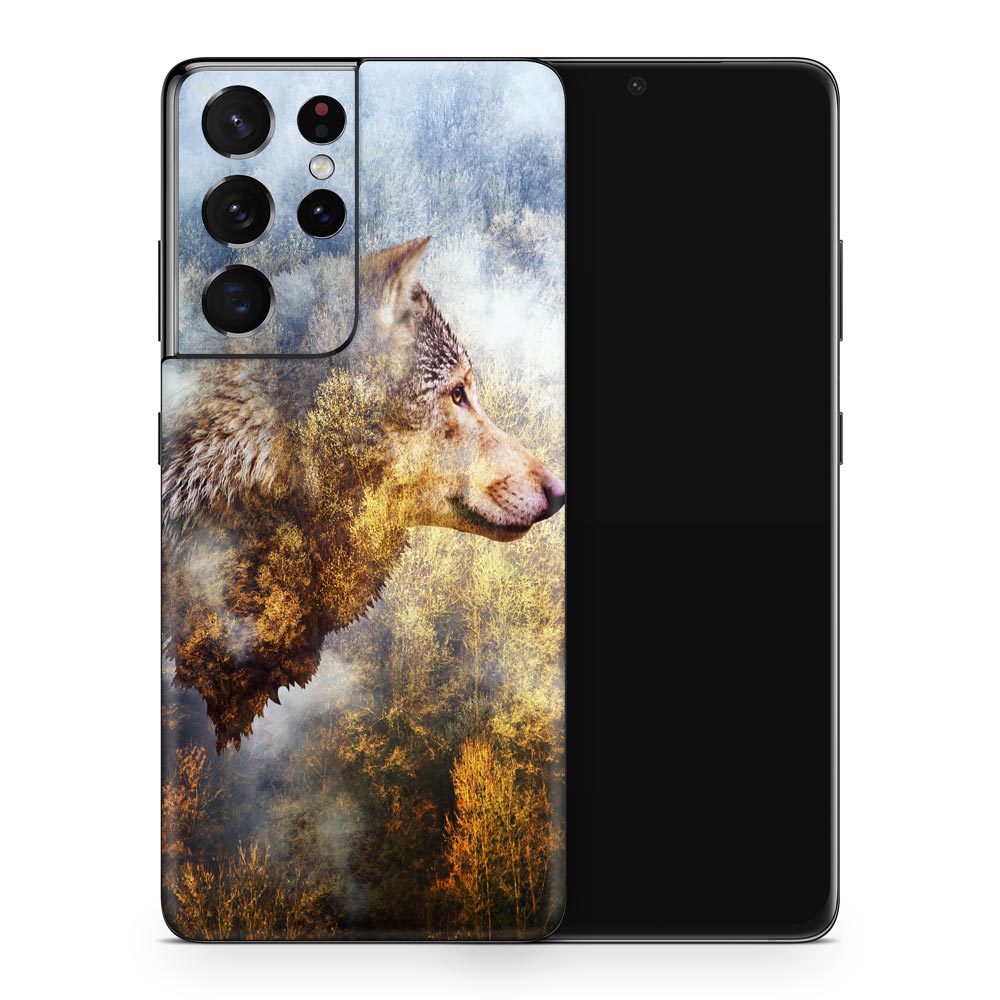 Forest Wolf Galaxy S21 Skin